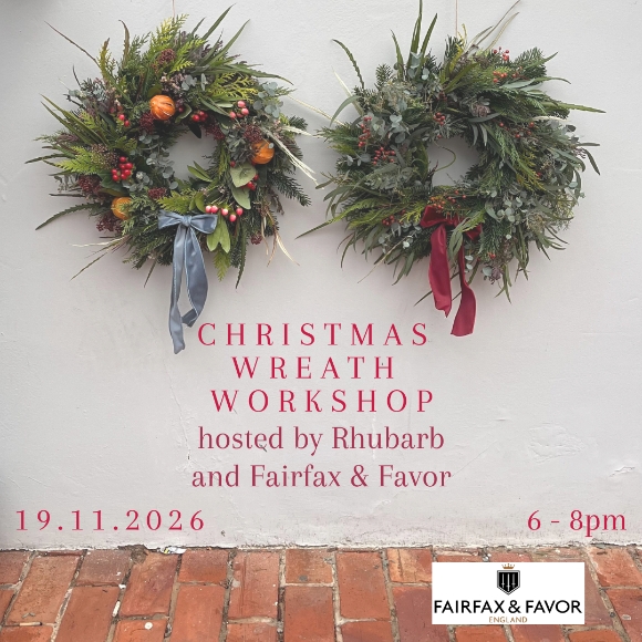 Christmas Wreath Workshop with Rhubarb X Fairfax and Favor