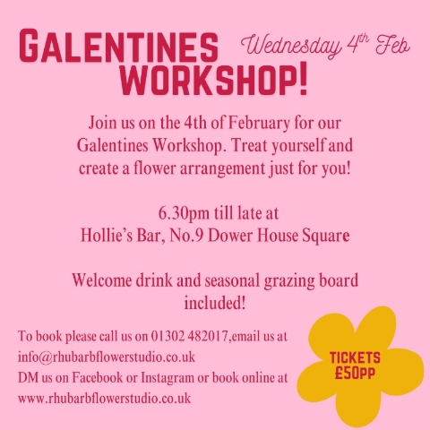 Galentines Workshop with Rhubarb