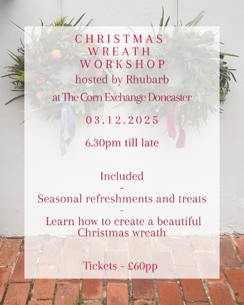 Christmas Wreath Workshop with Rhubarb 03.12.2025