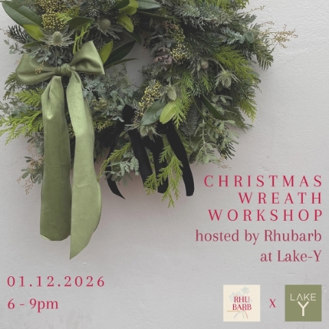 Christmas Wreath Workshop with Rhubarb X Lake Y