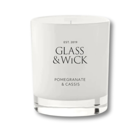 Pomegranate & Cassis Classic Candle  Glass and Wick